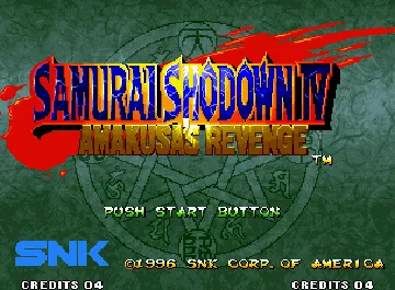 Samurai Shodown IV - Amakusa's Revenge / Samurai Spirits - Amakusa Kourin screen shot title